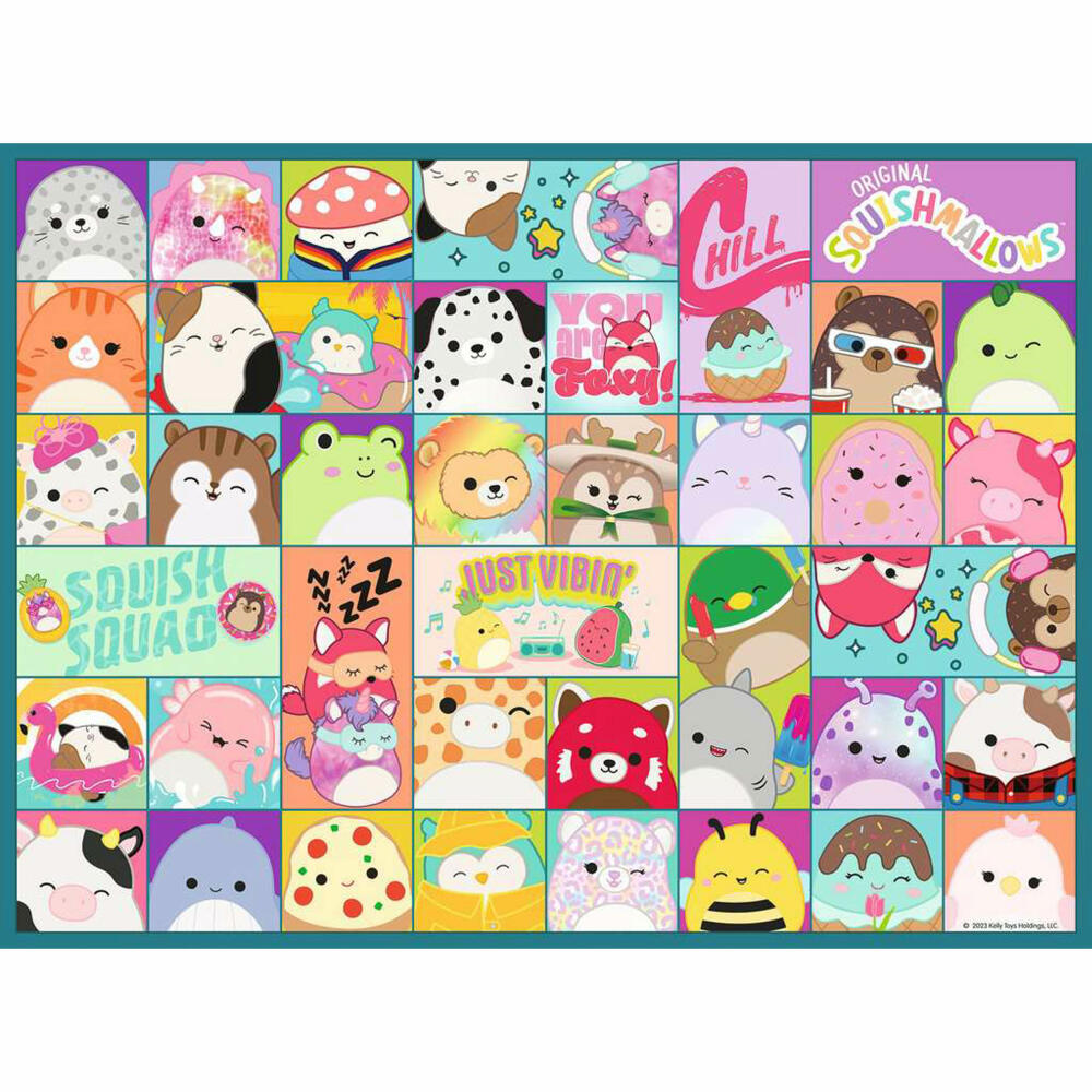 Ravensburger Kinderpuzzle Viele bunte Squishmallows, Kinder Puzzle, Puzzles, 100 Teile XXL, ab 6 Jahren, 13391