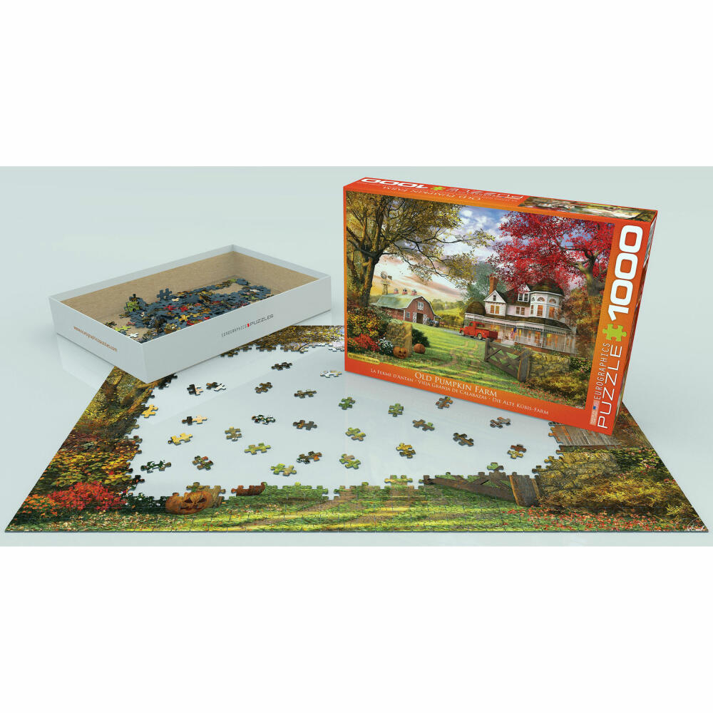 Eurographics Puzzle Die alte Kürbis Farm von Dominic Davison, 1000 Teile, 68 x 48 cm, 6000-0694