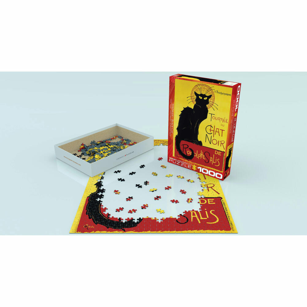 Eurographics Puzzle Chat Noir - Die schwarze Katze, 1000 Teile, 68 x 48 cm, 6000-1399