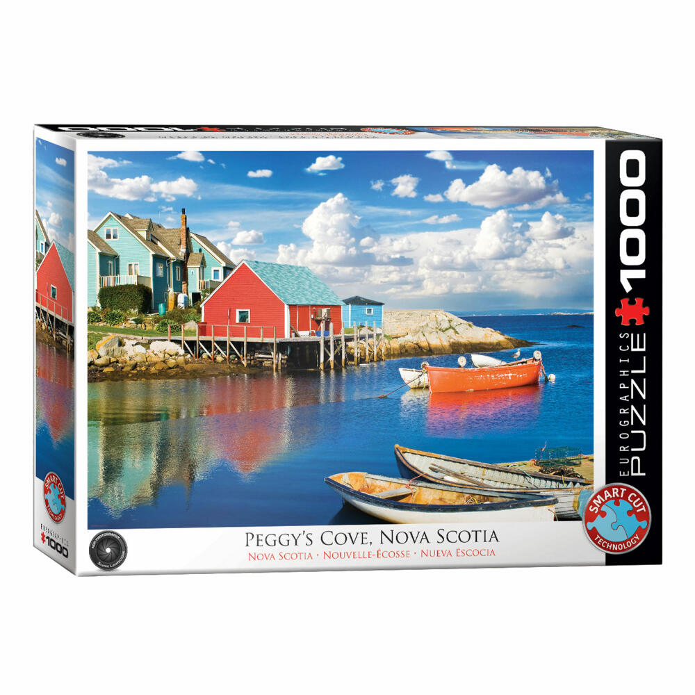 Eurographics Puzzle Fischerhütten in Peggys Cove, Nova Scotia, 1000 Teile, 68 x 48 cm, 6000-5438