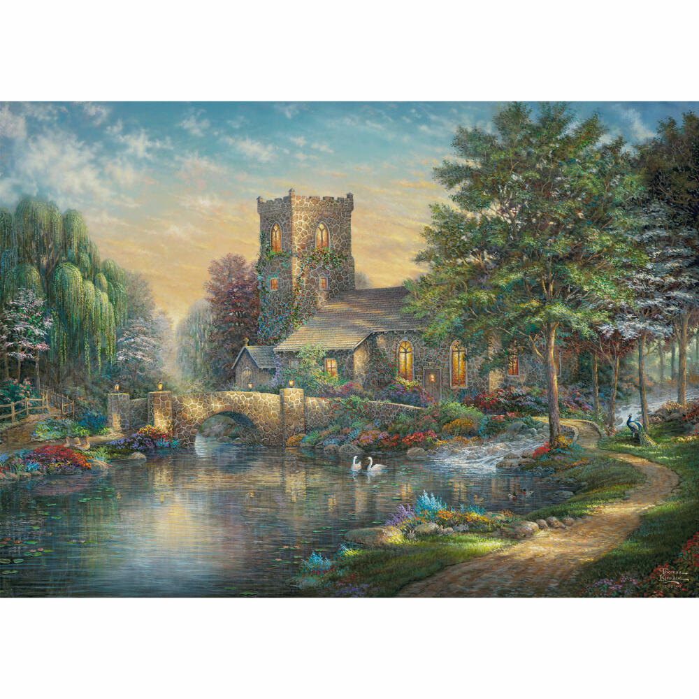 Schmidt Spiele Willow Wood Chapel, Thomas Kinkade, Erwachsenenpuzzle, Puzzle, ab 12 Jahre, 1000 Teile, 57367