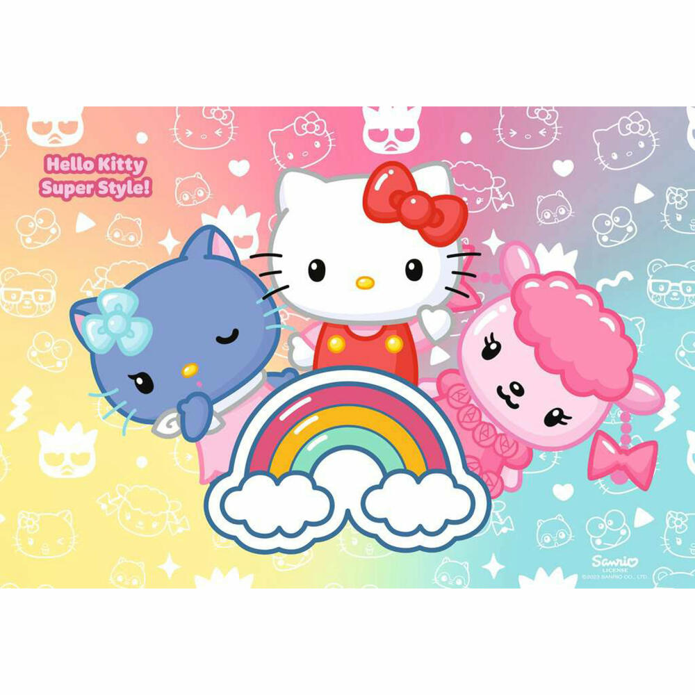 Ravensburger Hello Kitty Die besten Freunde, 2 x 24 Teile, Kinderpuzzle, Kinder Puzzle, ab 4 Jahren, 12001034