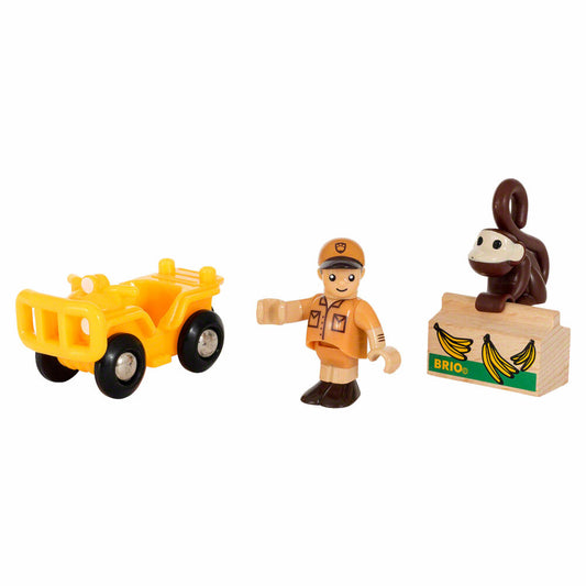 BRIO Spielpäckchen Safari, 4-tlg., Geländefahrzeug, Auto, Kinderspielzeug, Spielzeug, 33865