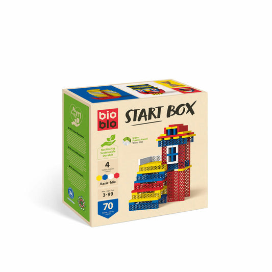 Bioblo Start Box Basic-Mix, mit 70 Bausteinen, Bioblos, Bausteine, Konstruktionsbausteine, Spielzeug, 64033