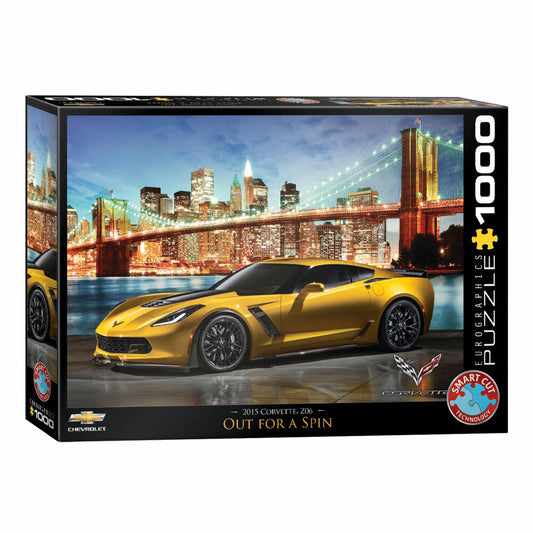 Eurographics Puzzle Corvette Z06 Out for a Spin, Auto, Sportwagen, 1000 Teile, 68 x 48 cm, 6000-0735