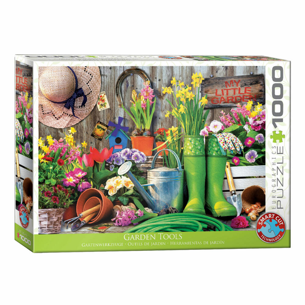 Eurographics Puzzle Gartenwerkzeuge, Gärtnerei, 1000 Teile, 68 x 48 cm, 6000-5391