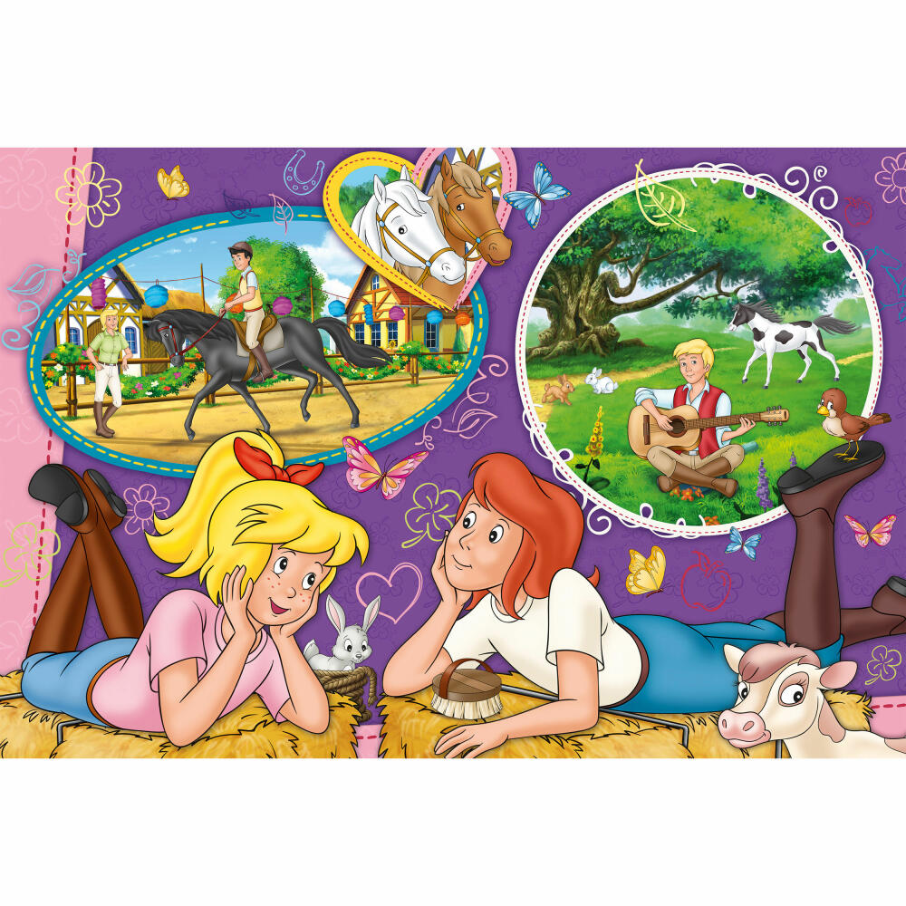 Schmidt Spiele Kinderpuzzle Bibi & Tina Freundinnen für immer, mit Slap Snap Band, Kinder Puzzle, Legespiel, 150 Teile, 56321