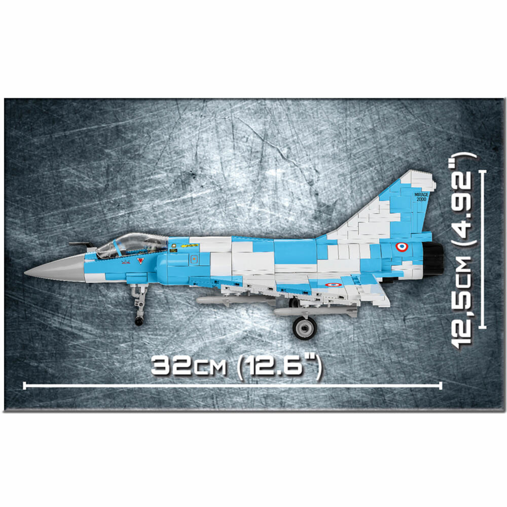 COBI Armed Forces Mirage 2000-5 Kampfjet, Flugzeug, Konstruktionsbausteine, Spielzeug, 400 Teile, 5801