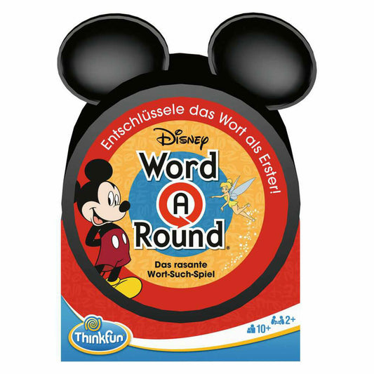 Ravensburger ThinkFun WordARound - Disney, Wortspiel, Suchspiel, Denkspiel, Familienspiel, ab 10 Jahren, 76549