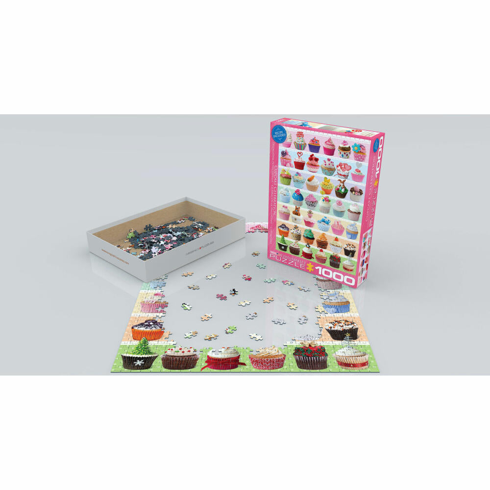 Eurographics Puzzle Cupcakefest, Törtchen, Gebäck, 1000 Teile, 68 x 48 cm, 6000-0586