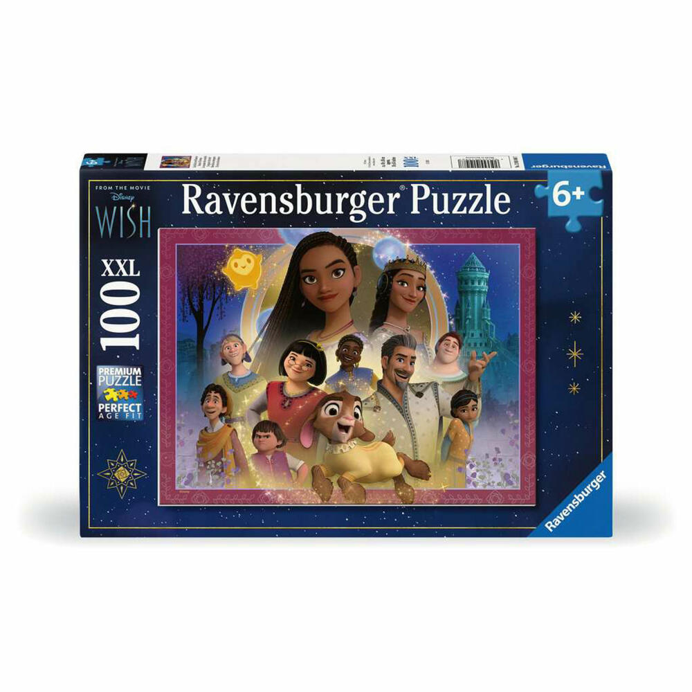 Ravensburger Disney Wish Das Reich der Wünsche, 100 Teile XXL, Kinderpuzzle, Kinder Puzzle, ab 6 Jahren, 12001048