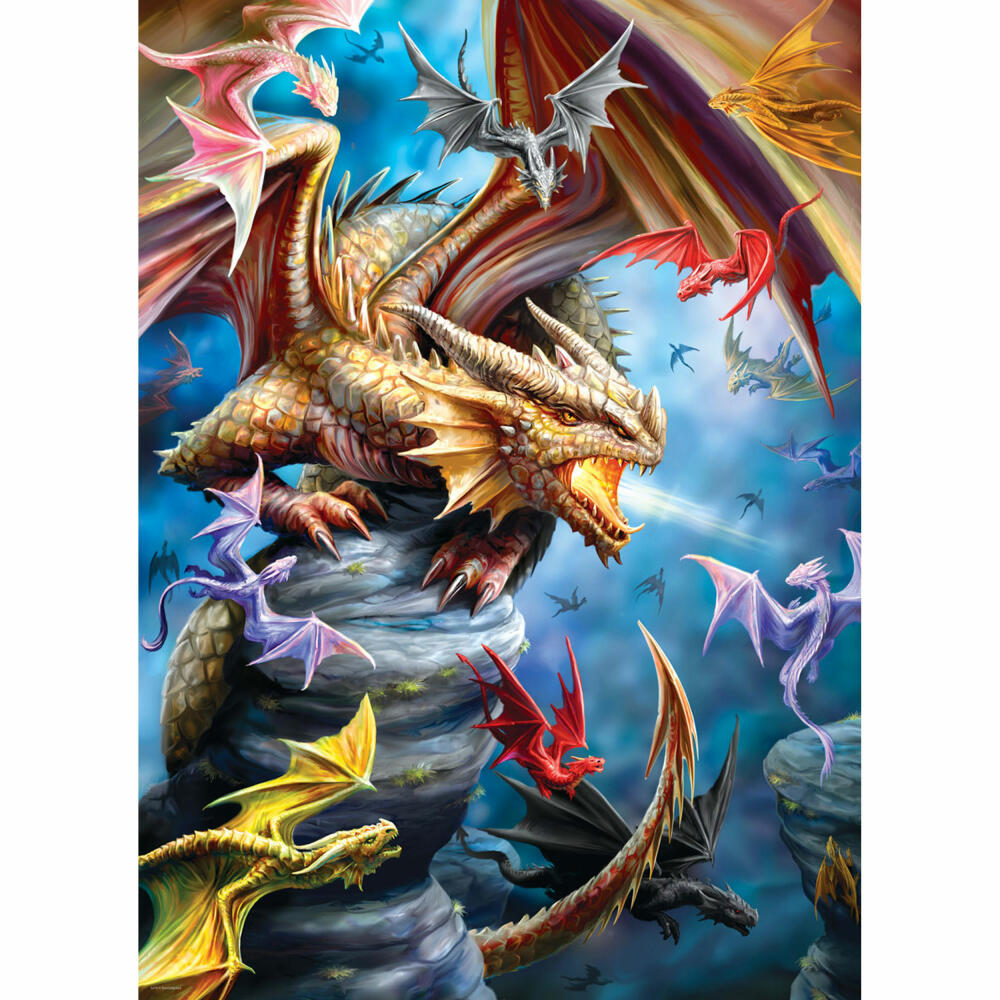 Eurographics Puzzle Drachen Clan von Ann Stokes, 1000 Teile, 68 x 48 cm, 6000-5475