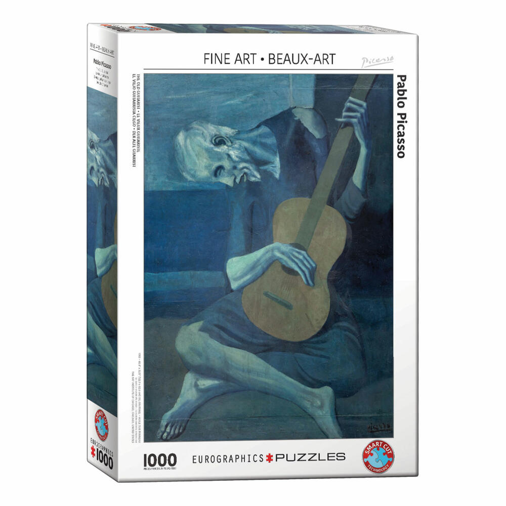 Eurographics Puzzle Der alte Gitarrist, Picasso, 1000 Teile, 68 x 48 cm, 6000-5852