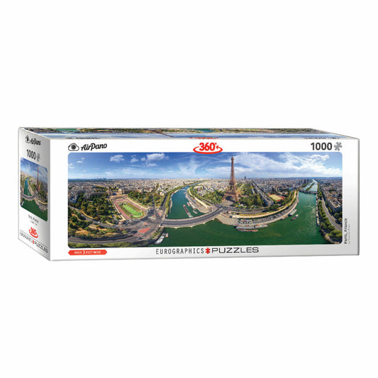 Eurographics Puzzle Paris Frankreich, 1000 Teile Panorama, 33 x 99 cm, 6010-5373