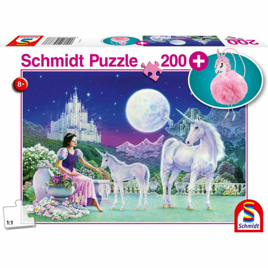 Schmidt Spiele Einhorn, mit Add-On, Kinderpuzzle, Kinder Puzzle, Kinderpuzzles, 200 Teile, 56373