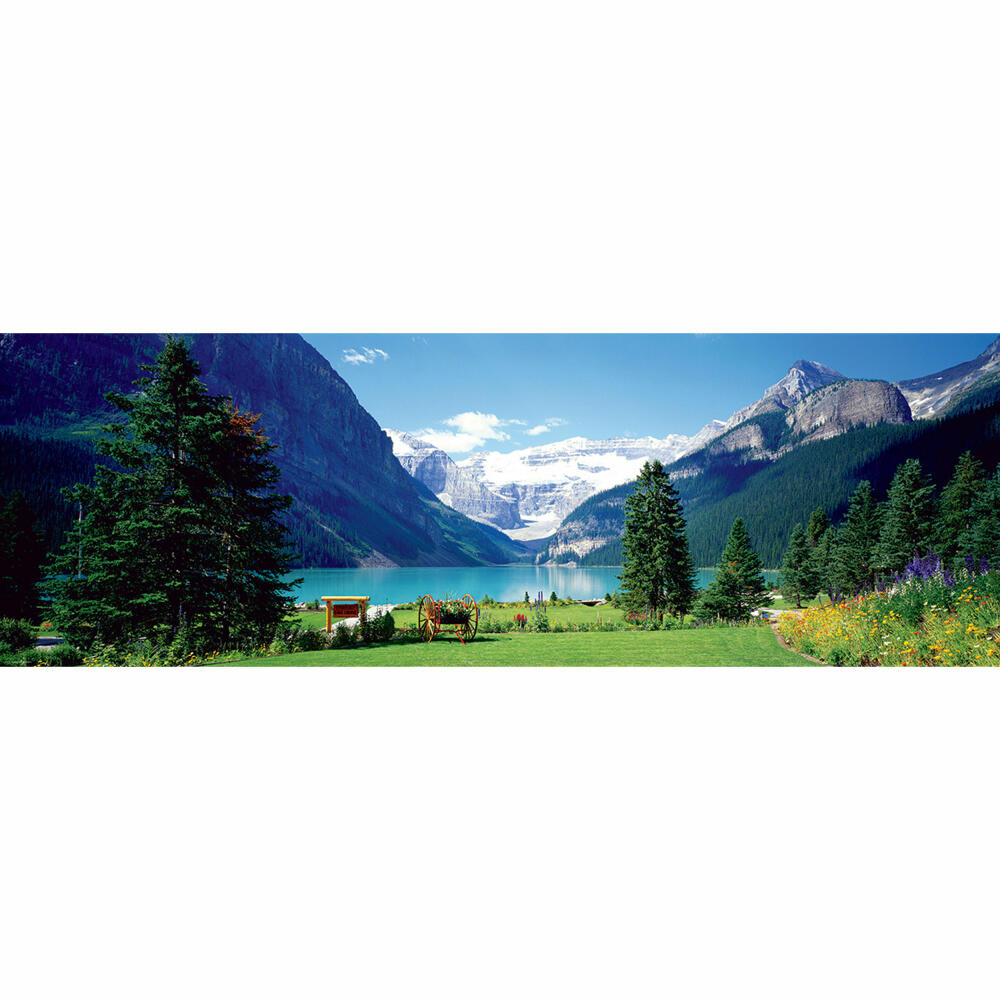 Eurographics Puzzle Lake Louise in den Kanadischen Rockies, 1000 Teile Panorama, 96 x 32 cm, 6010-1456