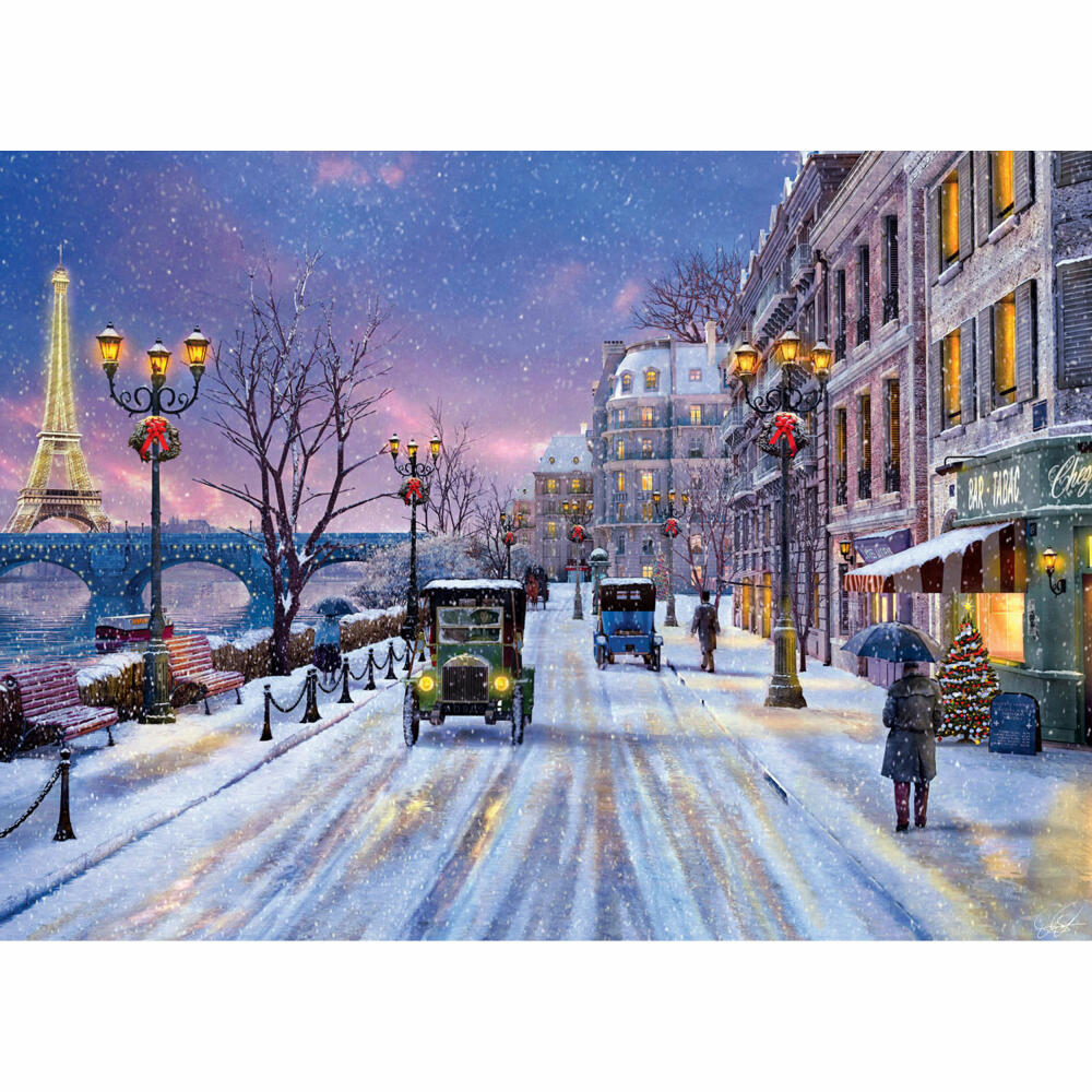 Eurographics Puzzle Weihnachtsabend in Paris von Dominic Davison, 1000 Teile, 68 x 48 cm, 6000-0785