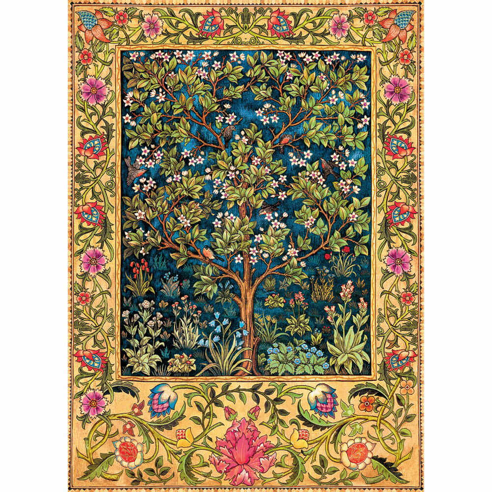 Eurographics Puzzle Lebensbaum Wandteppich von William Morris, 1000 Teile, 68 x 48 cm, 6000-5609