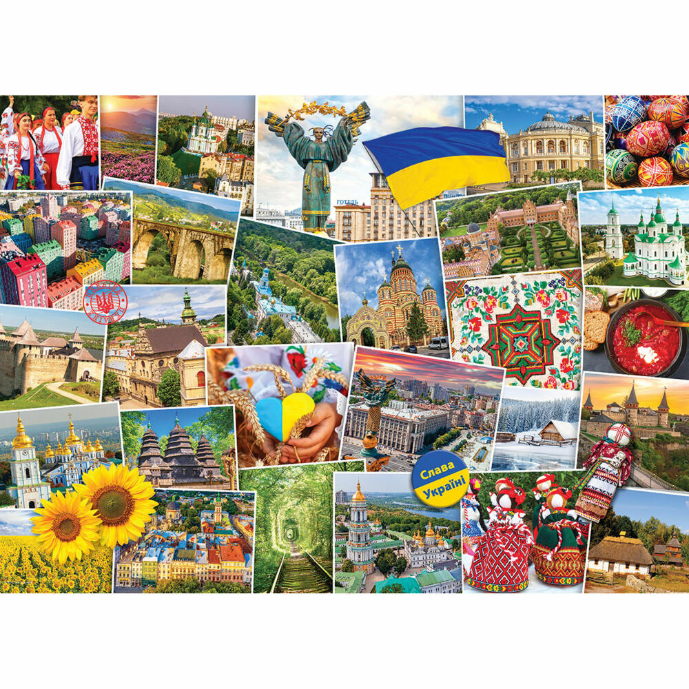 Eurographics Puzzle Globetrotter - Ukraine, 1000 Teile, 68 x 48 cm, 6000-5753