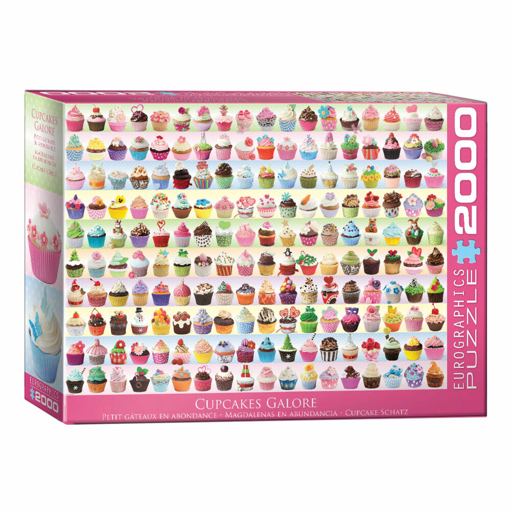 Eurographics Puzzle Cupcake Schatz, Törtchen, 2000 Teile, 67.6 x 96.8 cm, 8220-0629