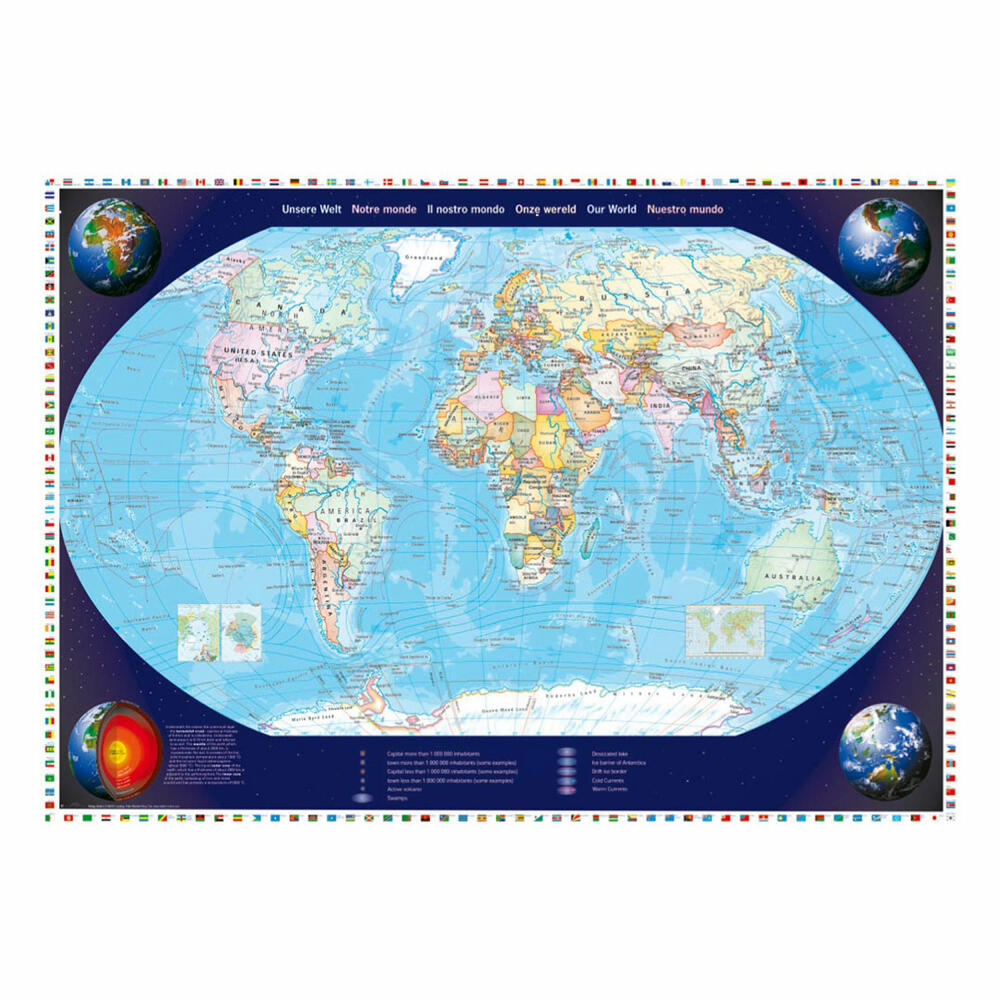 Schmidt Spiele Unsere Welt, Puzzle, Erwachsenenpuzzle, Standard, 2000 Teile, 57041