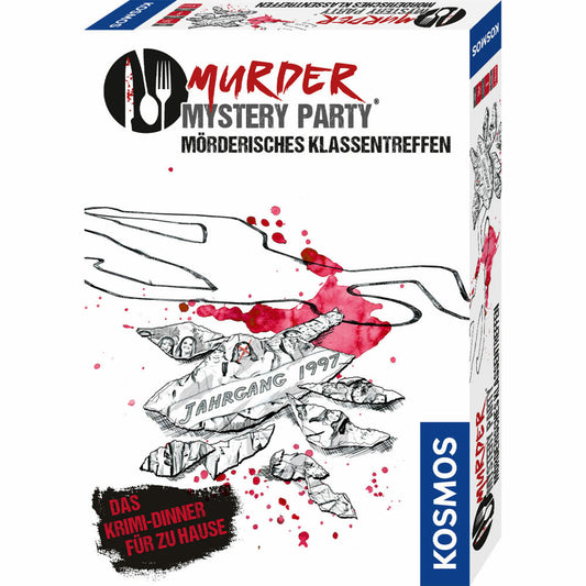 KOSMOS Murder Mystery Party Mörderisches Klassentreffen, Krimi Dinner, Partyspiel, Spiel, ab 16 Jahren, 695170
