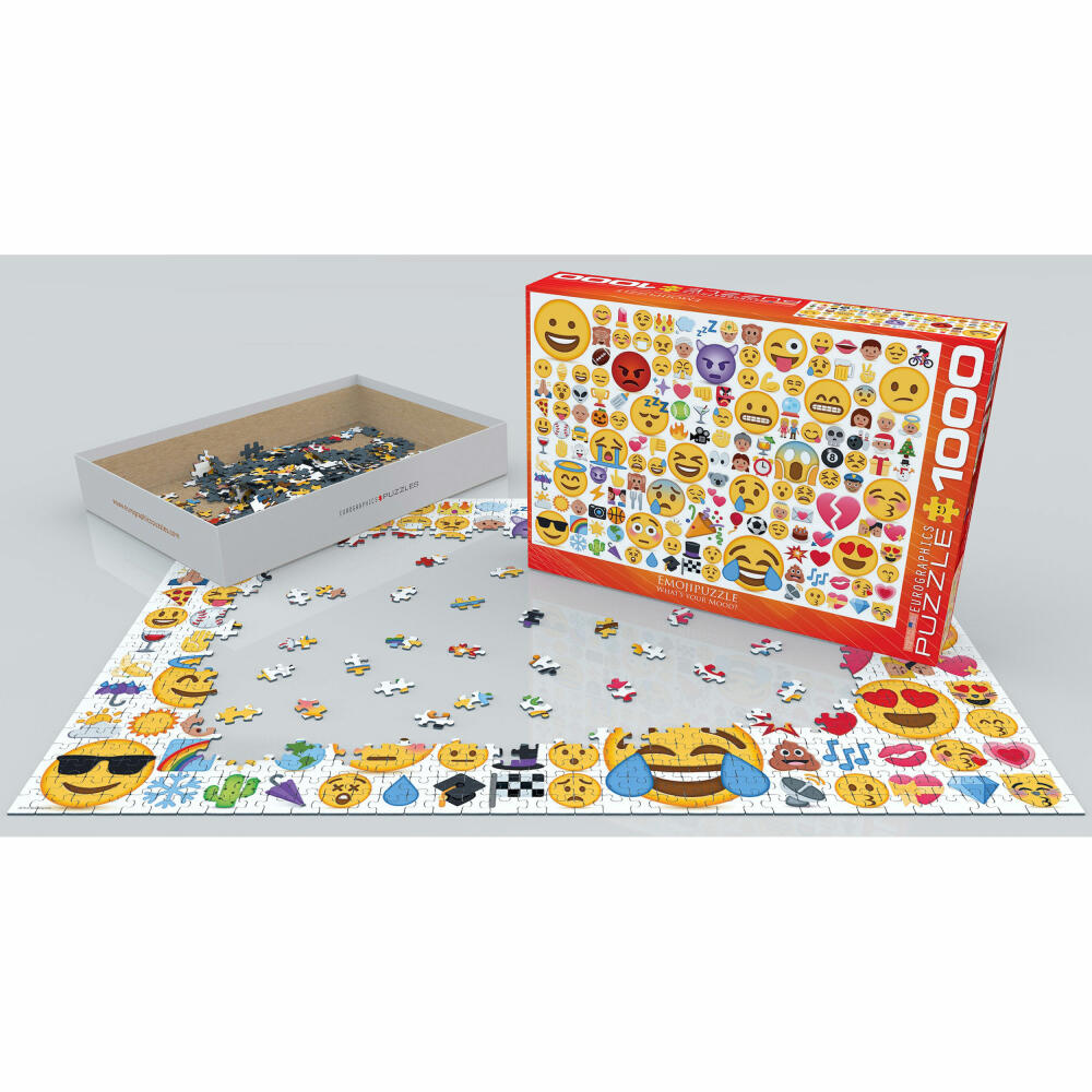 Eurographics Puzzle Emojipuzzle - Wie bist Du drauf?, 1000 Teile, 68 x 48 cm, 6000-0816