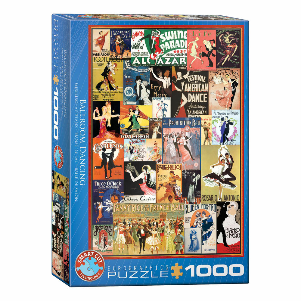 Eurographics Puzzle Gesellschaftstanz, Ballroom Dancing, 1000 Teile, 68 x 48 cm, 6000-0936