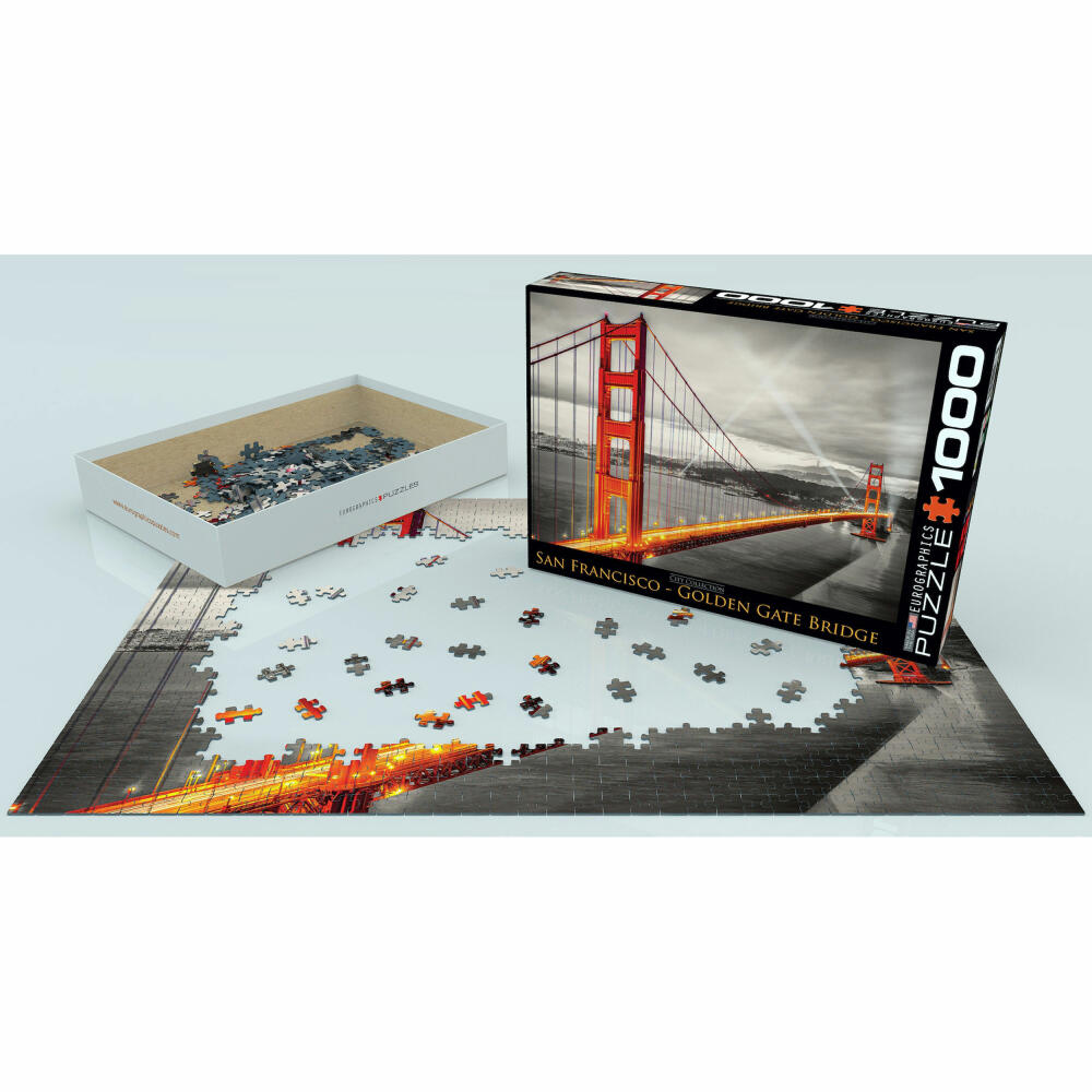 Eurographics Puzzle Golden Gate Brücke, San Francisco, 1000 Teile, 68 x 48 cm, 6000-0663