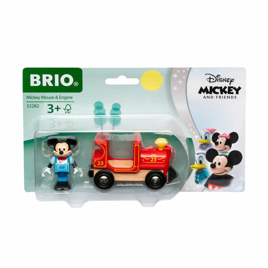 BRIO World Micky Maus Lokomotive, Holzeisenbahn, Zubehör, Ergänzung, Zug, Holz Eisenbahn, 32282