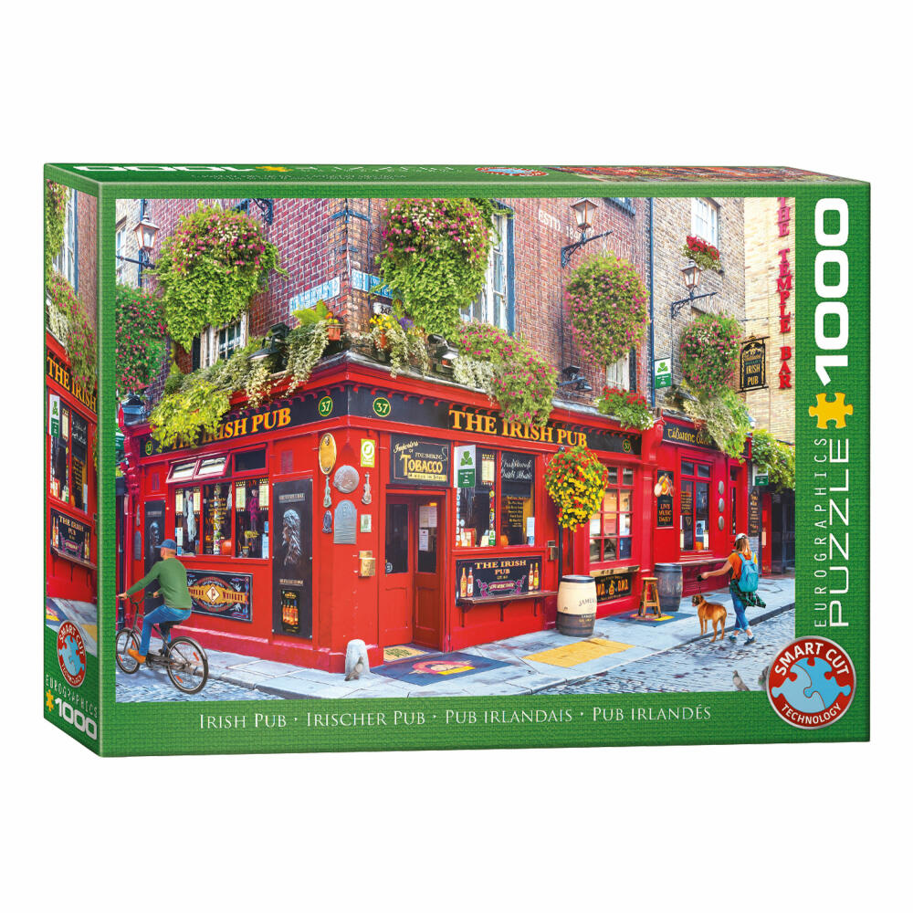 Eurographics Puzzle Irish Pub, Irischer Pub, 1000 Teile, 68 x 48 cm, 6000-5709