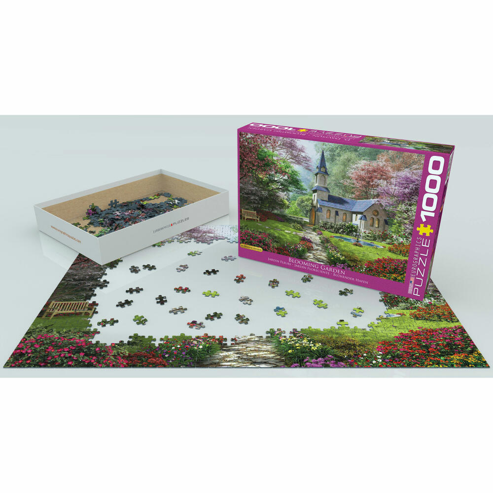 Eurographics Puzzle Blühender Garten von Dominic Davison, 1000 Teile, 68 x 48 cm, 6000-0964