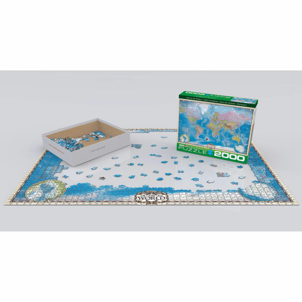 Eurographics Puzzle EuroGraphics Map of the World, 2000 Teile, 67.6 x 96.8 cm, 8220-0557