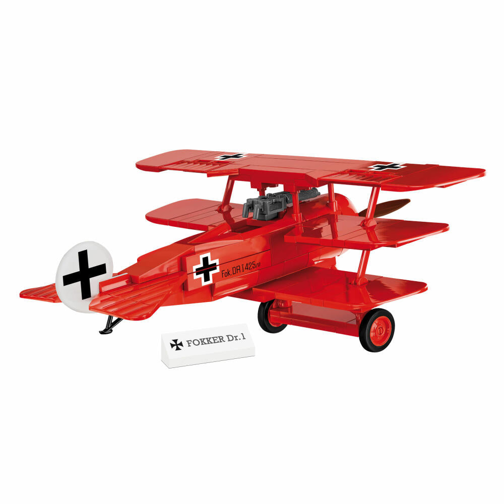 Cobi Klemmbausteinset Fokker Dr.1 Roter Baron, Great War, Dreidecker-Flugzeug, Spielzeug, 174 Teile, 2986