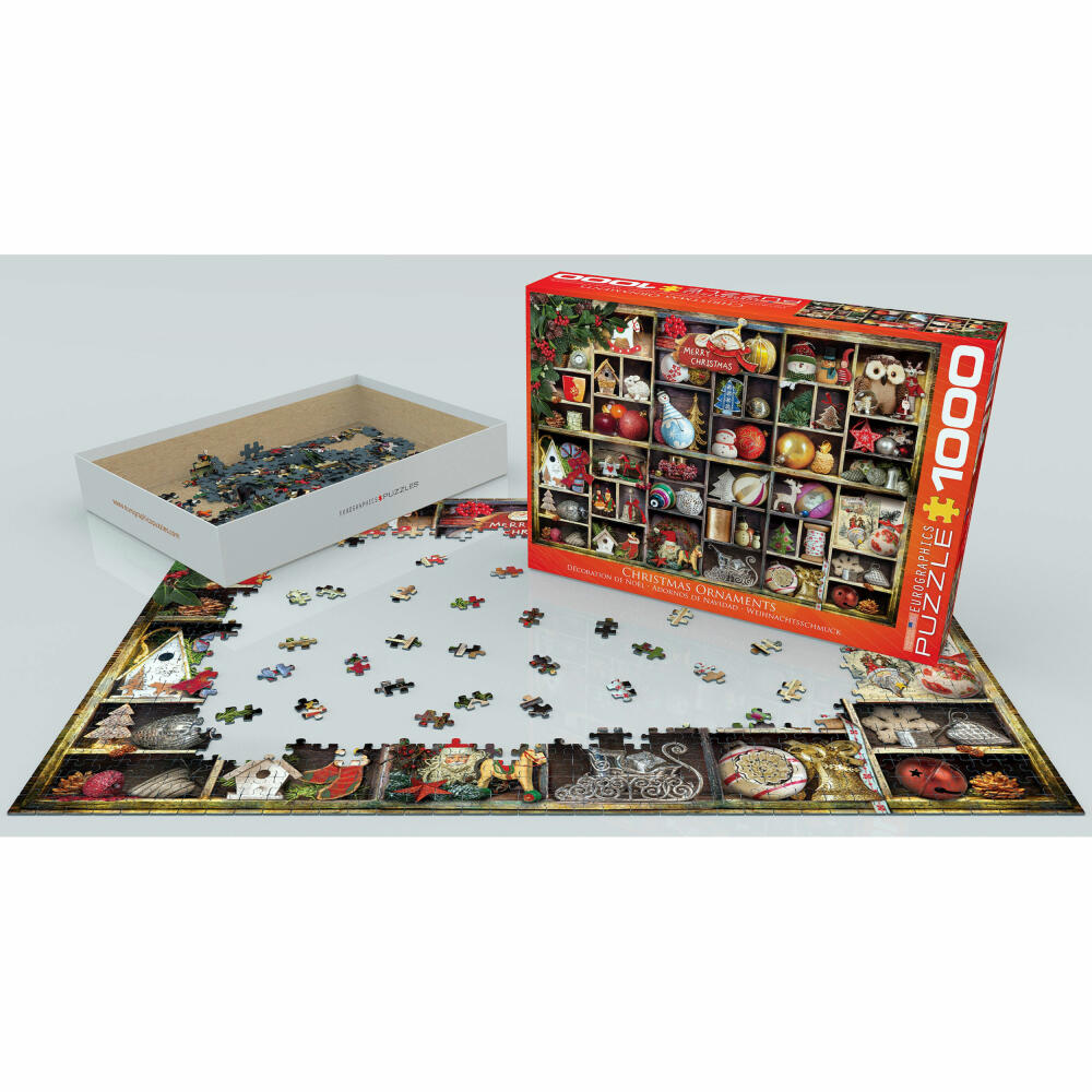 Eurographics Puzzle Christbaumschmuck, Weihnachten, 1000 Teile, 68 x 48 cm, 6000-0759