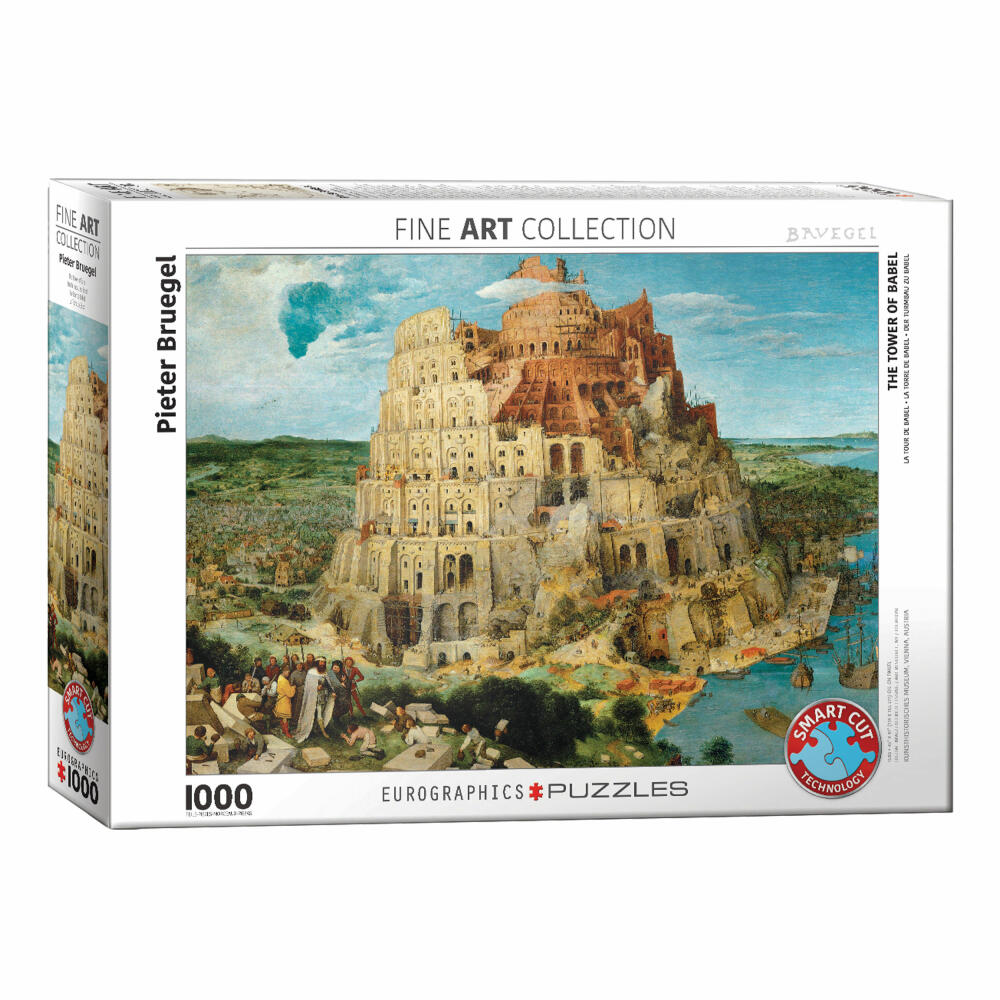 Eurographics Puzzle Der Turm zu Babel von Bruegel, 1000 Teile, 68 x 48 cm, 6000-0837