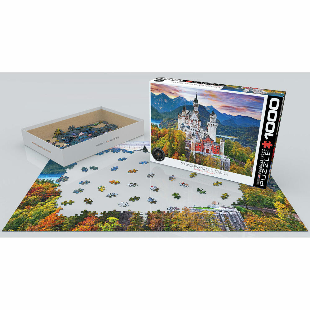 Eurographics Puzzle Schloss Neuschwanstein in Deutschland, 1000 Teile, 68 x 48 cm, 6000-0946