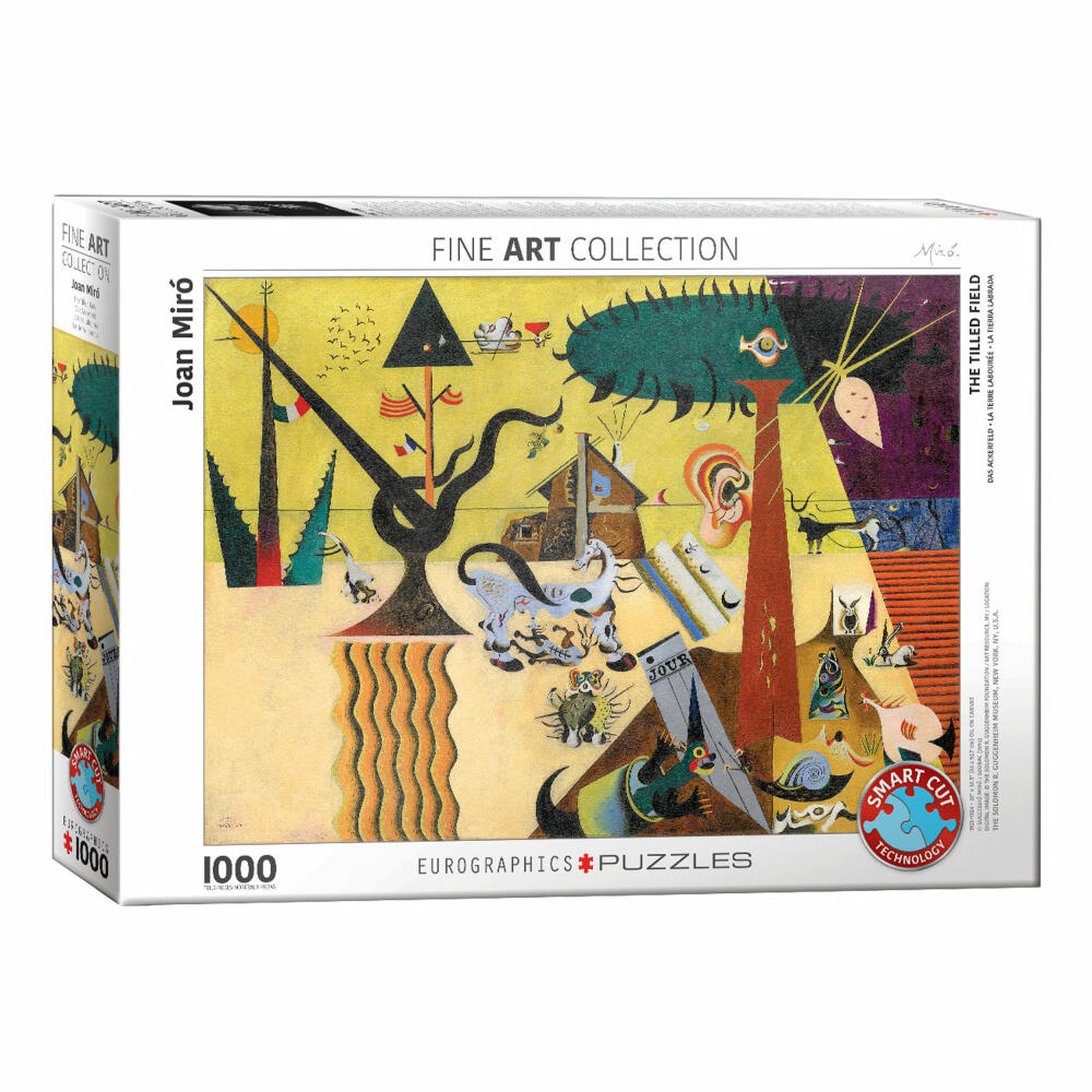 Eurographics Puzzle Das Ackerfeld von Joan Miró, 1000 Teile, 68 x 48 cm, 6000-0858