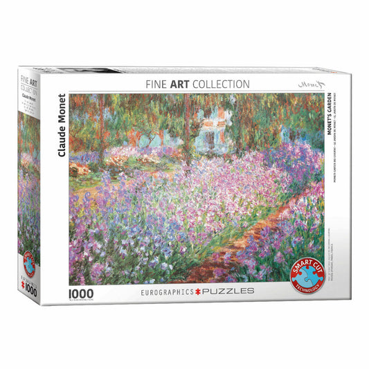 Eurographics Puzzle Monets Garten bei Giverny von Claude Monet, 1000 Teile, 68 x 48 cm, 6000-4908