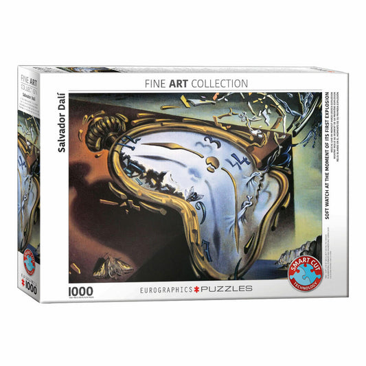 Eurographics Puzzle Weiche Uhr im Moment ihrer ersten Explosion von Salvador Dalí, 1000 Teile, 68 x 48 cm, 6000-0842