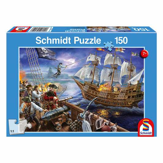 Schmidt Spiele Abenteuer mit den Piraten, 150 Puzzleteile, Kinderpuzzle, Puzzle, 1 Spieler, 56252