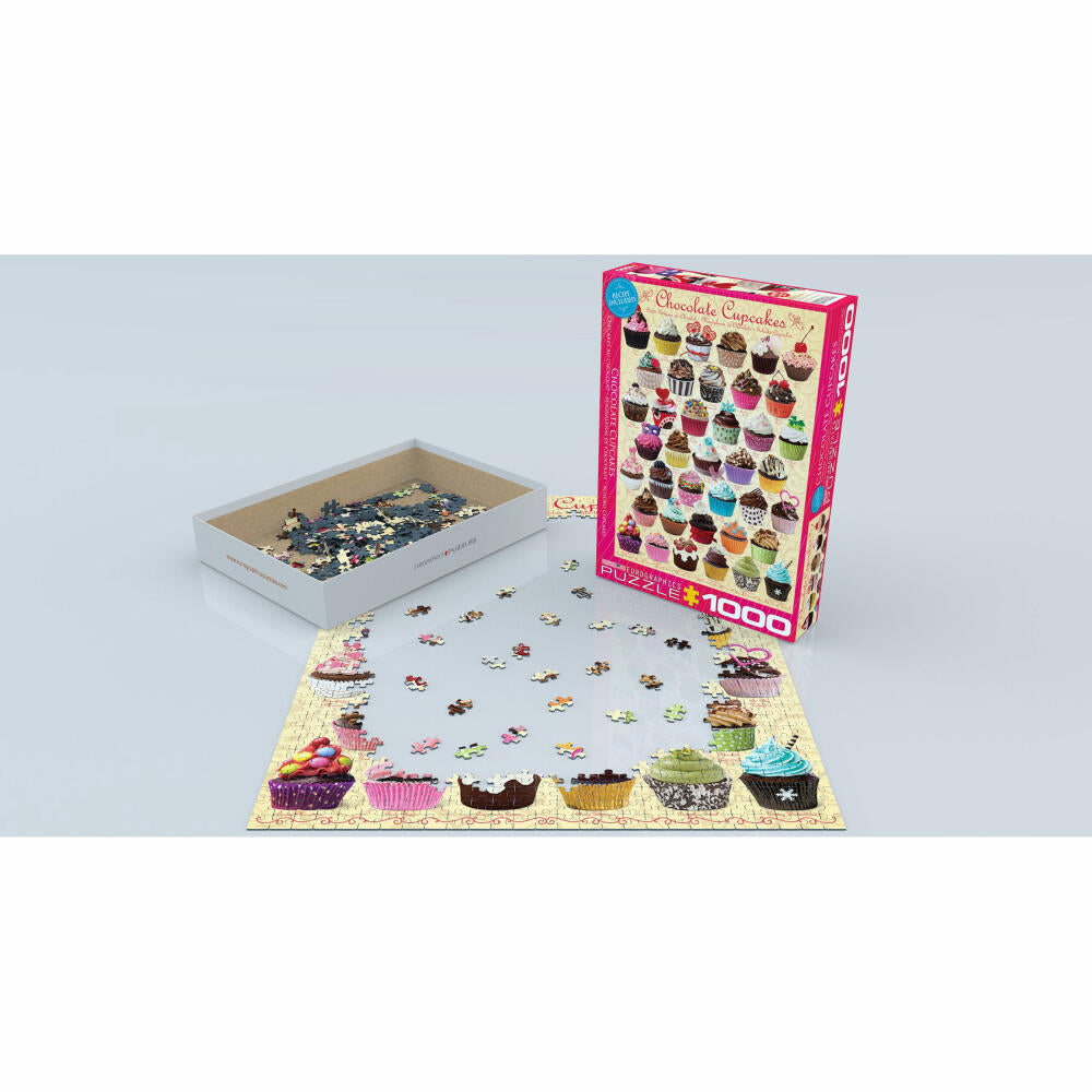 Eurographics Puzzle Schokoladen Cupcakes, 1000 Teile, 68 x 48 cm, 6000-0587