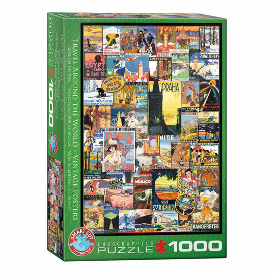 Eurographics Puzzle Reise um die Welt, Poster, 1000 Teile, 68 x 48 cm, 6000-0755