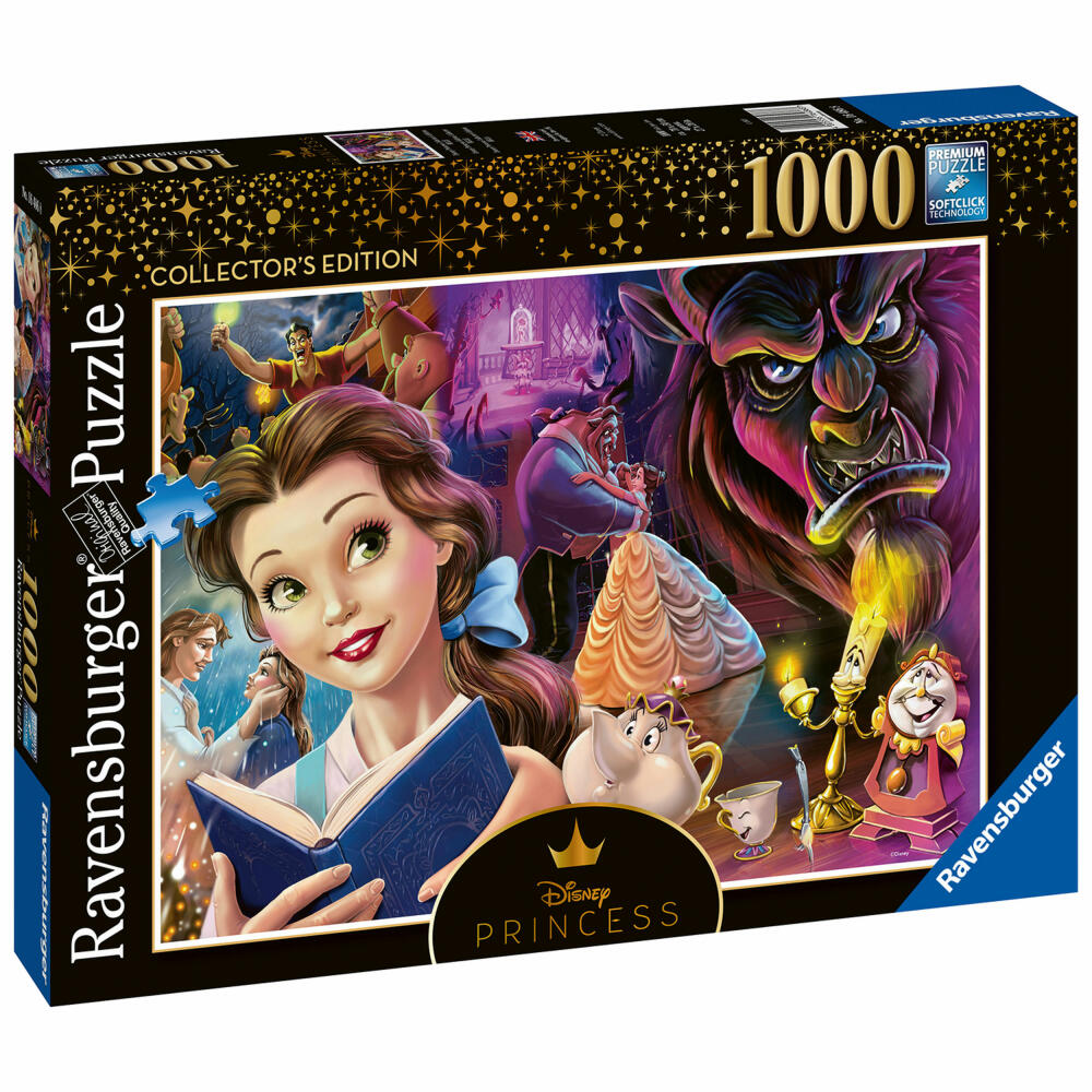 Ravensburger Belle die Disney Prinzessin, Erwachsenenpuzzle, Puzzle, 1000 Teile, 16486