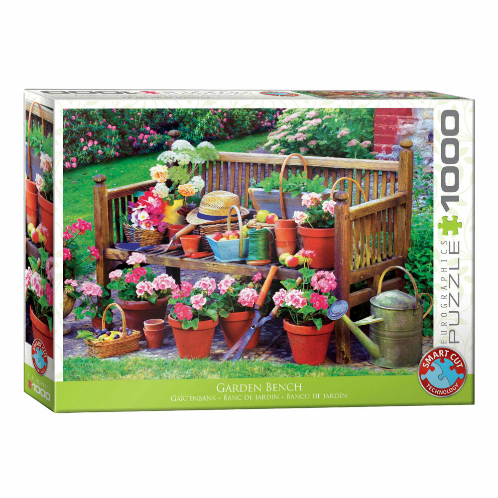 Eurographics Puzzle Gartenbank, Gärtnerei, 1000 Teile, 68 x 48 cm, 6000-5345