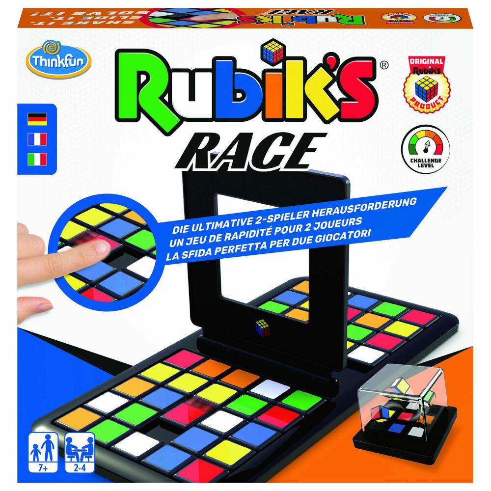 Ravensburger Rubiks Race, Familienspiel, Denkspiel, Logikspiel, Rätselspiel, Familien Spiel, 76399
