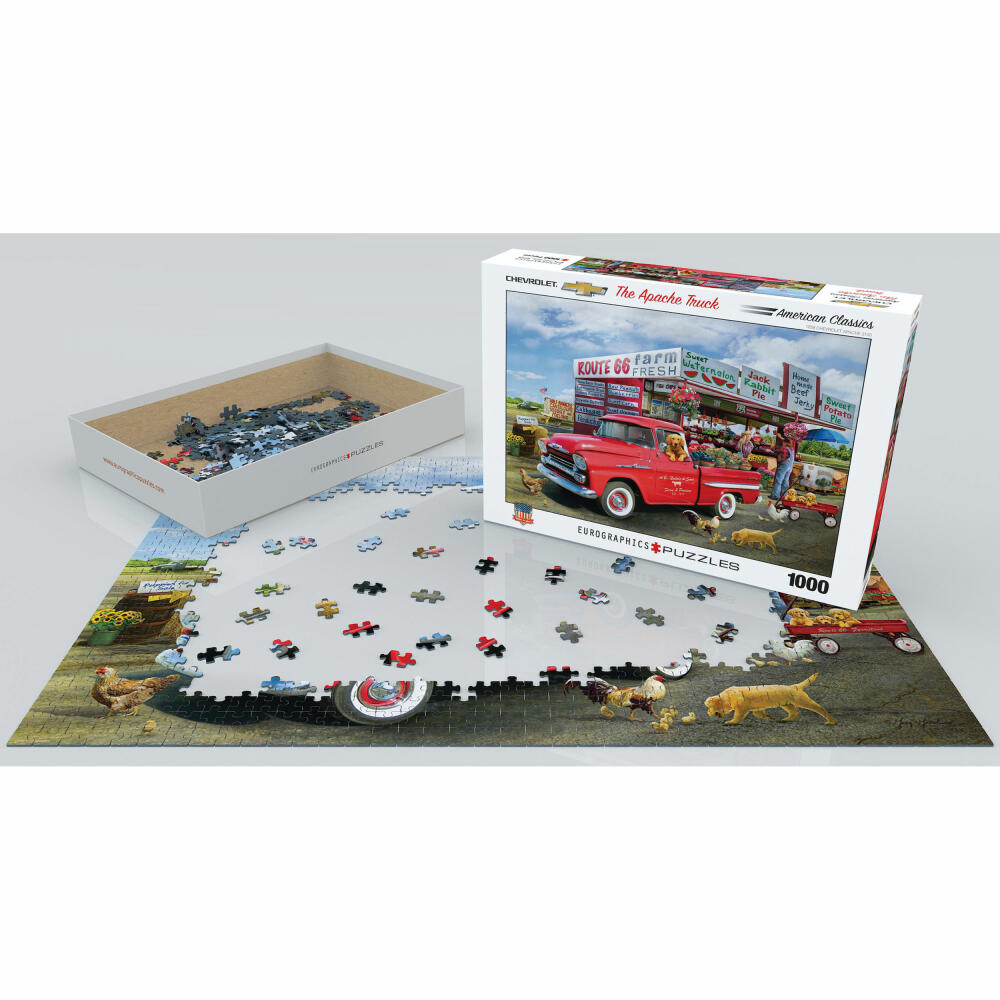 Eurographics Puzzle 1959 Chevrolet Apache von Greg Giordano, 1000 Teile, 68 x 48 cm, 6000-5337