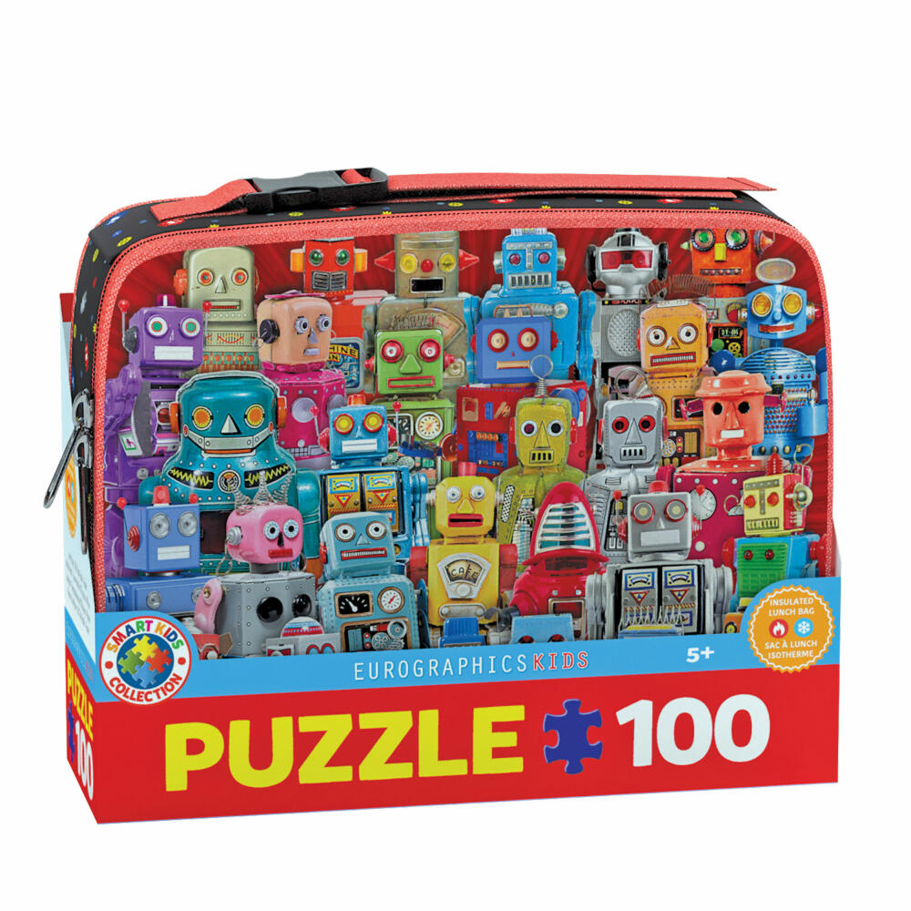 Eurographics Puzzle Roboter mit Lunchbox, 100 Teile, 48 x 33 cm, 9100-5827