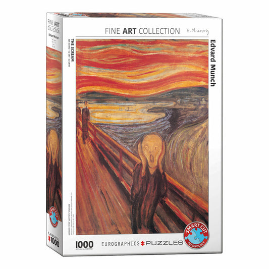 Eurographics Puzzle Der Schrei von Edvard Munch, 1000 Teile, 68 x 48 cm, 6000-4489