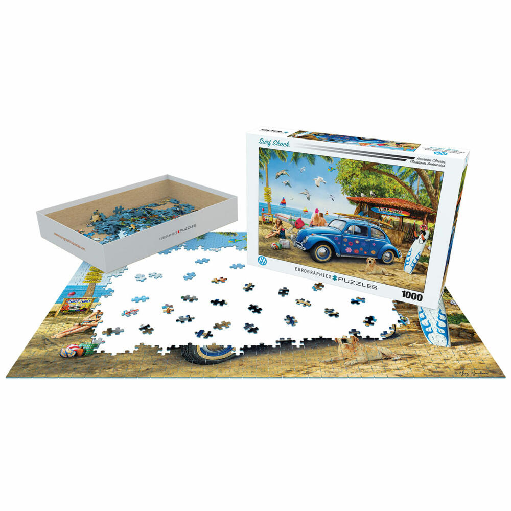 Eurographics Puzzle VW Käfer SurfShack, Beetle, 1000 Teile, 68 x 48 cm, 6000-5683